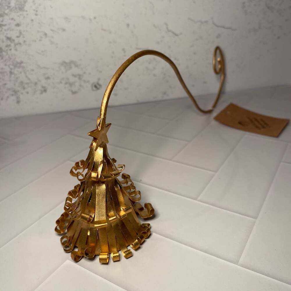 Giftcraft Gold Metal Christmas Tree Candle Snuffer